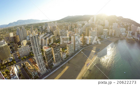 Panoramic aerial view of Playa de Levante Benidorm Panoramic aerial view of Playa de Levante Benidorm 20622273