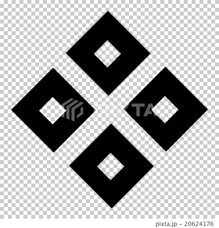 佐々木六角高頼　七つ割隅立て四つ目結　 20624176