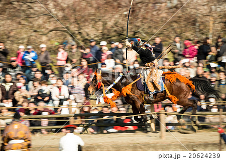 曽我 流鏑馬の写真素材
