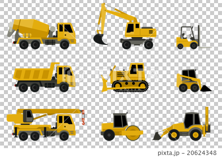 Construction machines icons. Construction machines icons. 20624348