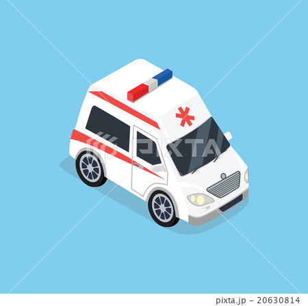 Isometric Ambulance Car 20630814