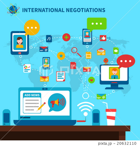 International Negotiations Illustration International Negotiations Illustration 20632110