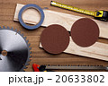 Circular on woodwork. 20633802
