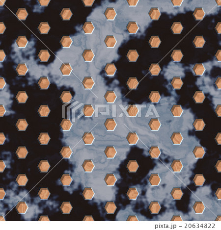 Hexagon mesh marble seamless generated texture 20634822