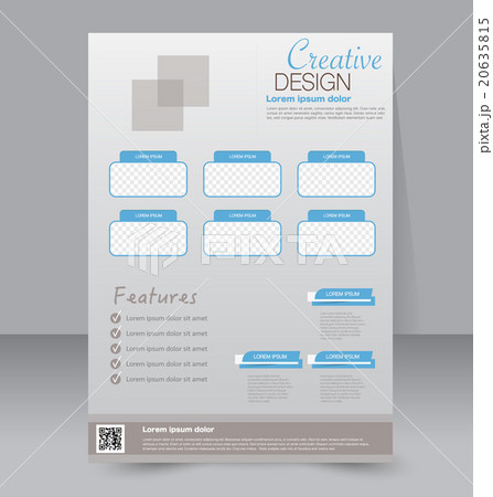 Flyer template. Business brochure. A4 poster Flyer template. Business brochure. A4 poster 20635815