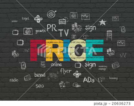 Marketing concept: Price on wall background 20636273