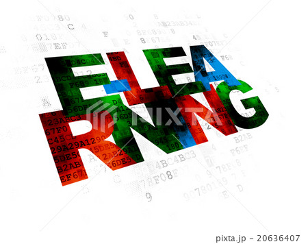 Learning concept: E-learning on Digital background 20636407