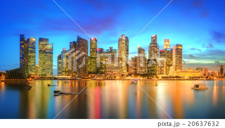 Singapore Skyline and view of Marina Bay Singapore Skyline and view of Marina Bay 20637632