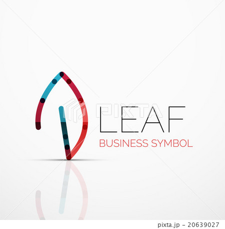 Vector abstract logo idea, eco leaf, nature plant 20639027