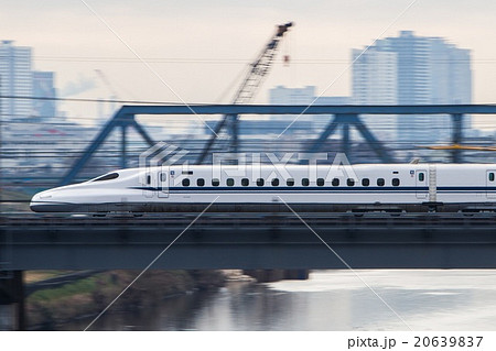 東海道新幹線　N700系　流し撮り 20639837