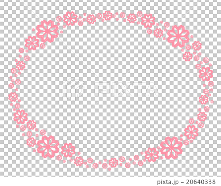 花柄フレーム 20640338