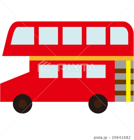 赤い二階建てバスのイラスト素材 20641082 Pixta