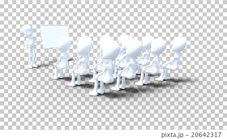 ビジネスミーティングイメージ perming3DCGイラスト素材 ビジネスミーティングイメージ perming3DCGイラスト素材 20642317