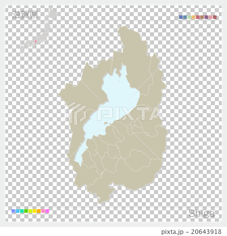 Shiga Prefecture Maps - Stock Illustration [20643918] - PIXTA
