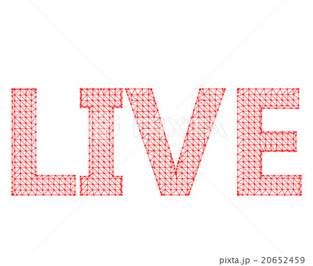 The inscription - Live. Molecular lattice 20652459