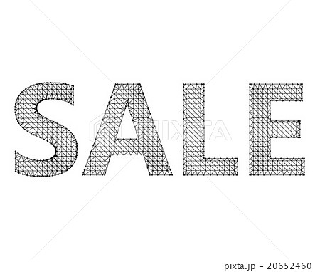 Vector illustration of sale. Molecular lattice 20652460