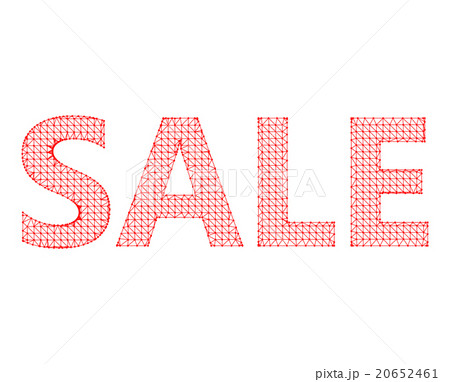 Vector illustration of sale. Molecular lattice 20652461