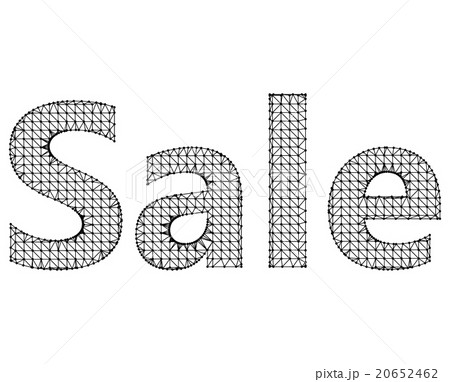 Vector illustration of sale. Molecular lattice 20652462