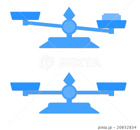 天秤で計測のイラスト素材 6524