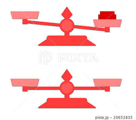 天秤で計測のイラスト素材 6525