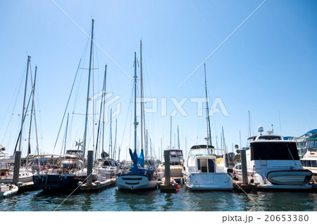 Boats on Water at Marina Del Ray in California 20653380
