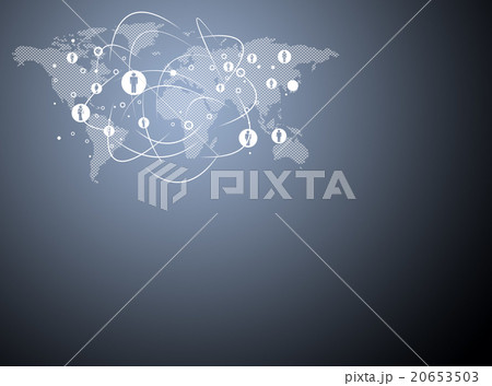Background with world map 20653503