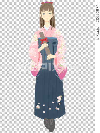 Graduation ceremony ornate hakama (front) 20655974