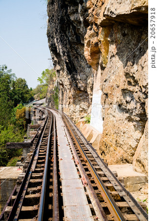 タイ 泰緬鉄道 チョンカイの切り通し タイ 泰緬鉄道 チョンカイの切り通し 20657918