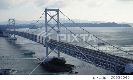 千畳敷展望台から見た鳴門海峡、大鳴門橋 20659049