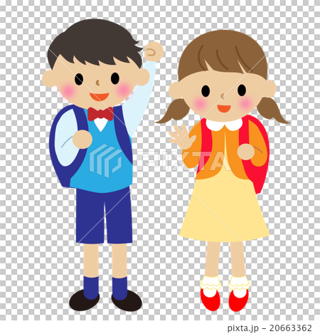 ランドセルを背負う小学生 20663362