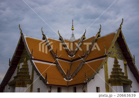 Northern Thai style temple at Nan, Thailand Northern Thai style temple at Nan, Thailand 20663639