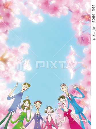 桜の季節の歓迎会 20664542