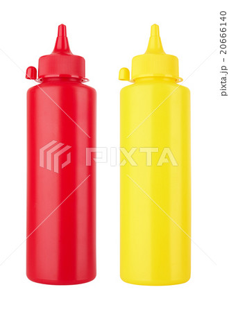 Bottles of Ketchup and Mustard Bottles of Ketchup and Mustard 20666140