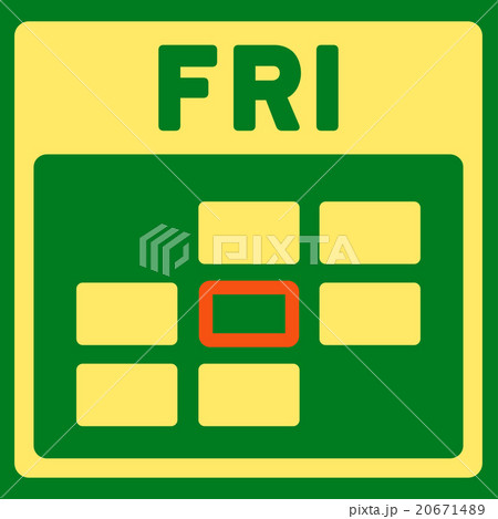 Friday Flat Icon 20671489