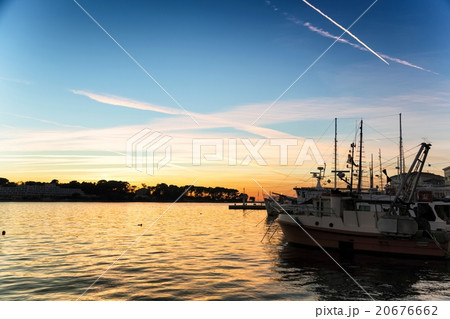 Landscape with boats and sea 20676662