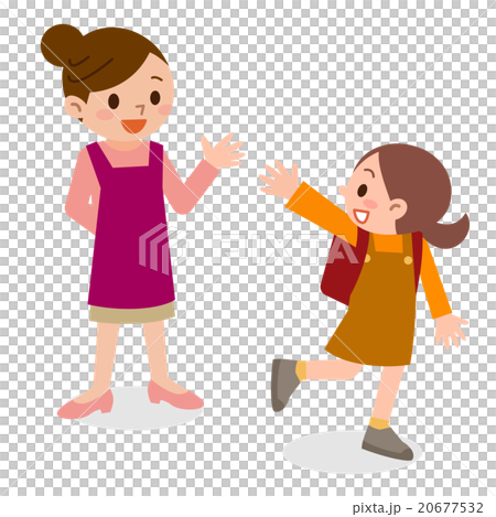 笑顔で登校する子供 笑顔で登校する子供 20677532