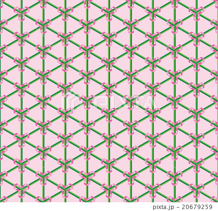 和文様　桜色 20679259