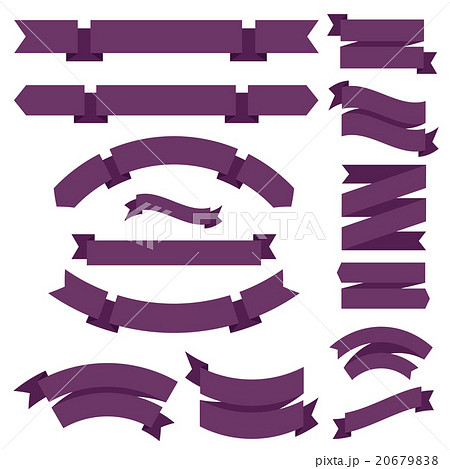 Big Purple Ribbons Set 20679838