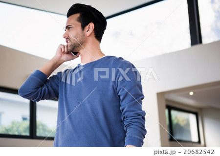 Handsome man on phone call Handsome man on phone call 20682542