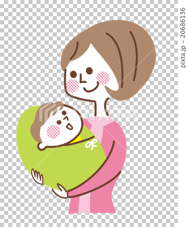 赤ちゃんを抱いている母親 赤ちゃんを抱いている母親 20686136