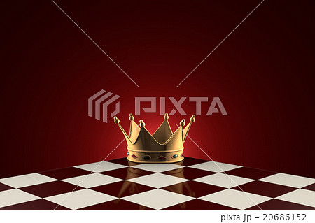 Golden Crown (symbol of power). Chess metaphor. 20686152