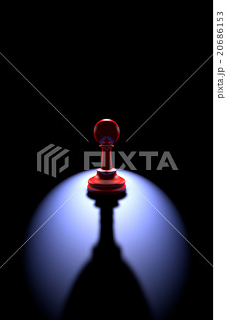Lonely chess piece (pawn - a wine glass) 20686153