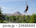 Woman on a jungle zipline adventure 20686689