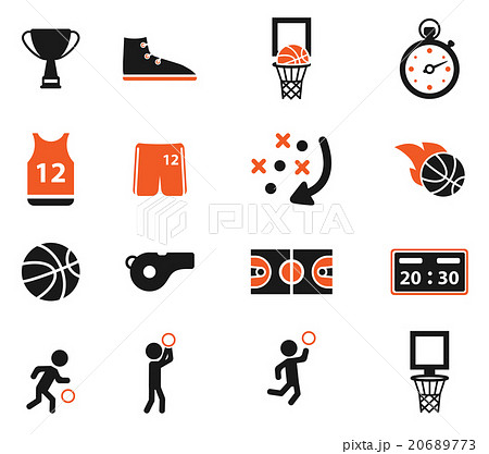 Basketball Simply Iconsのイラスト素材 6773