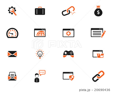SEO and development simply icons 20690436