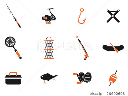 Fishing icon set 20690608