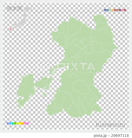 熊本県の地図 20697118