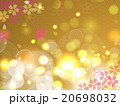 金の背景の桜 20698032