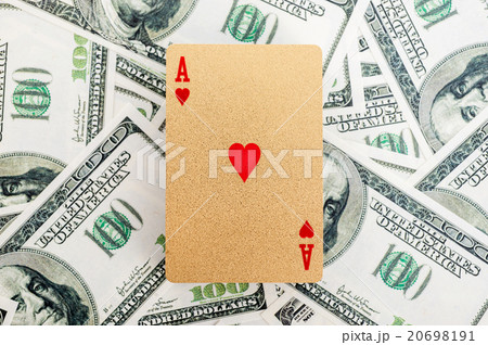Gold poker cards 20698191