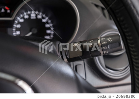 Close up light switch control in the car Close up light switch control in the car 20698280